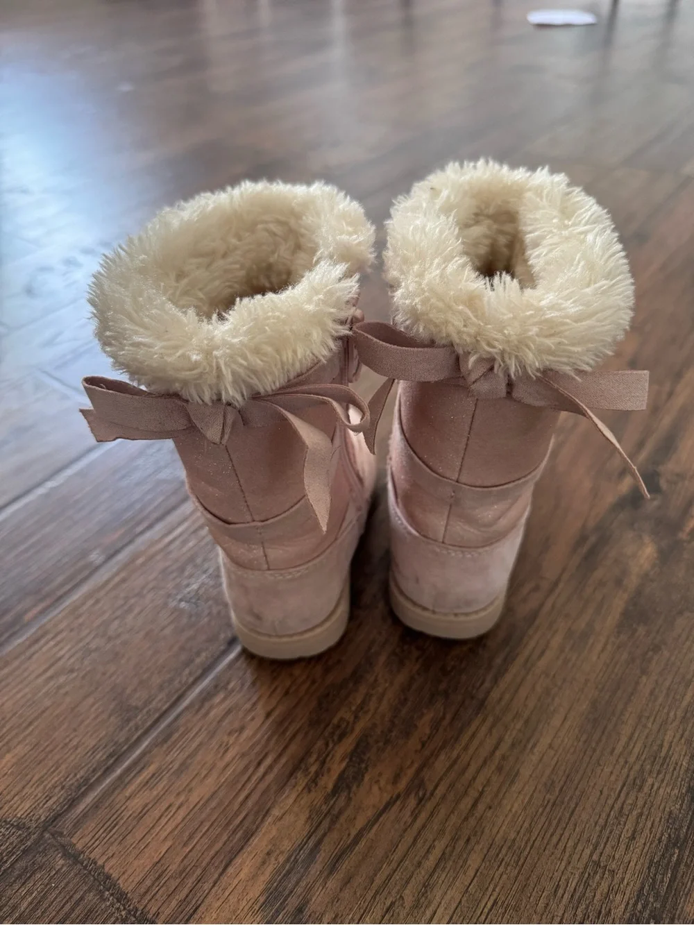 Cat & Jack Light Pink Faux-Fur Winter Boots for Kids
